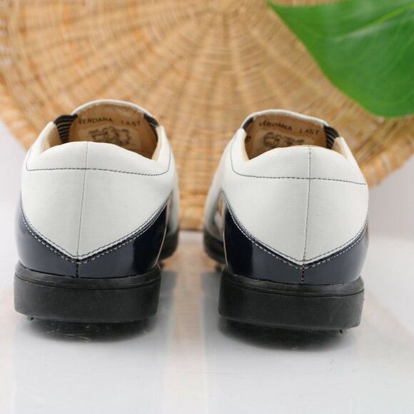 VTG Nike Womens Air Presto Golf Shoe Size 8 White Slip On Soft Spikes Verdana - Picture 6 of 12